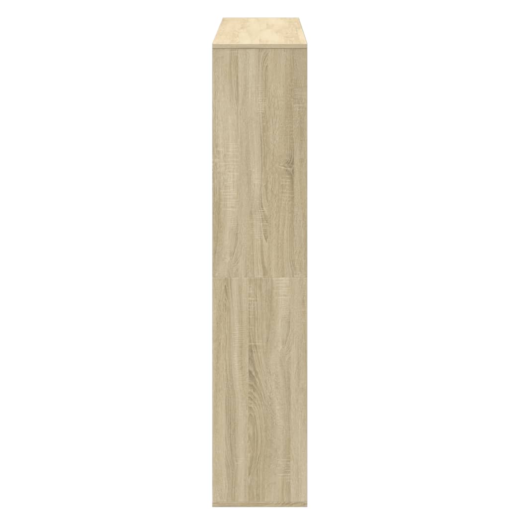 vidaXL Estantería de madera de ingeniería roble Sonoma 132x29x141,5 cm