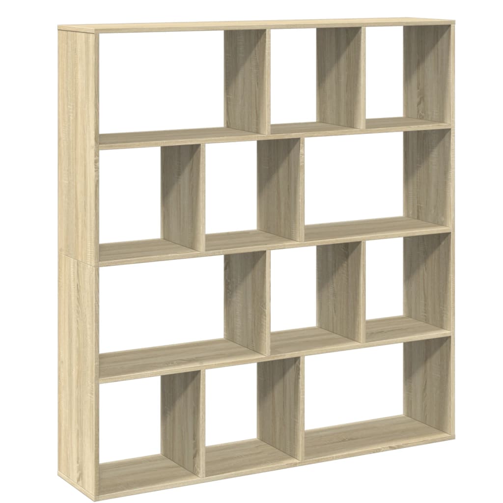 vidaXL Estantería de madera de ingeniería roble Sonoma 132x29x141,5 cm