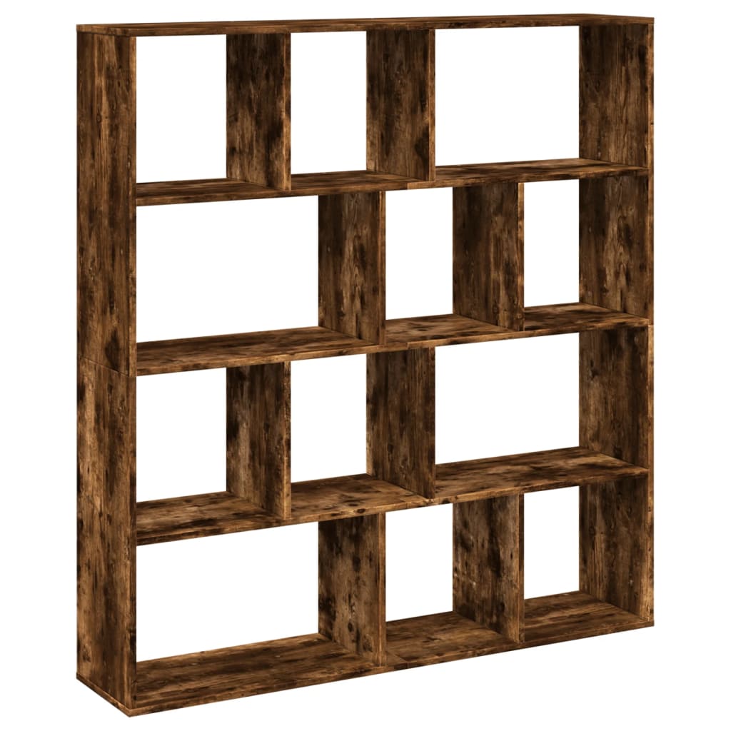 vidaXL Estantería madera de ingeniería roble ahumado 132x29x141,5 cm