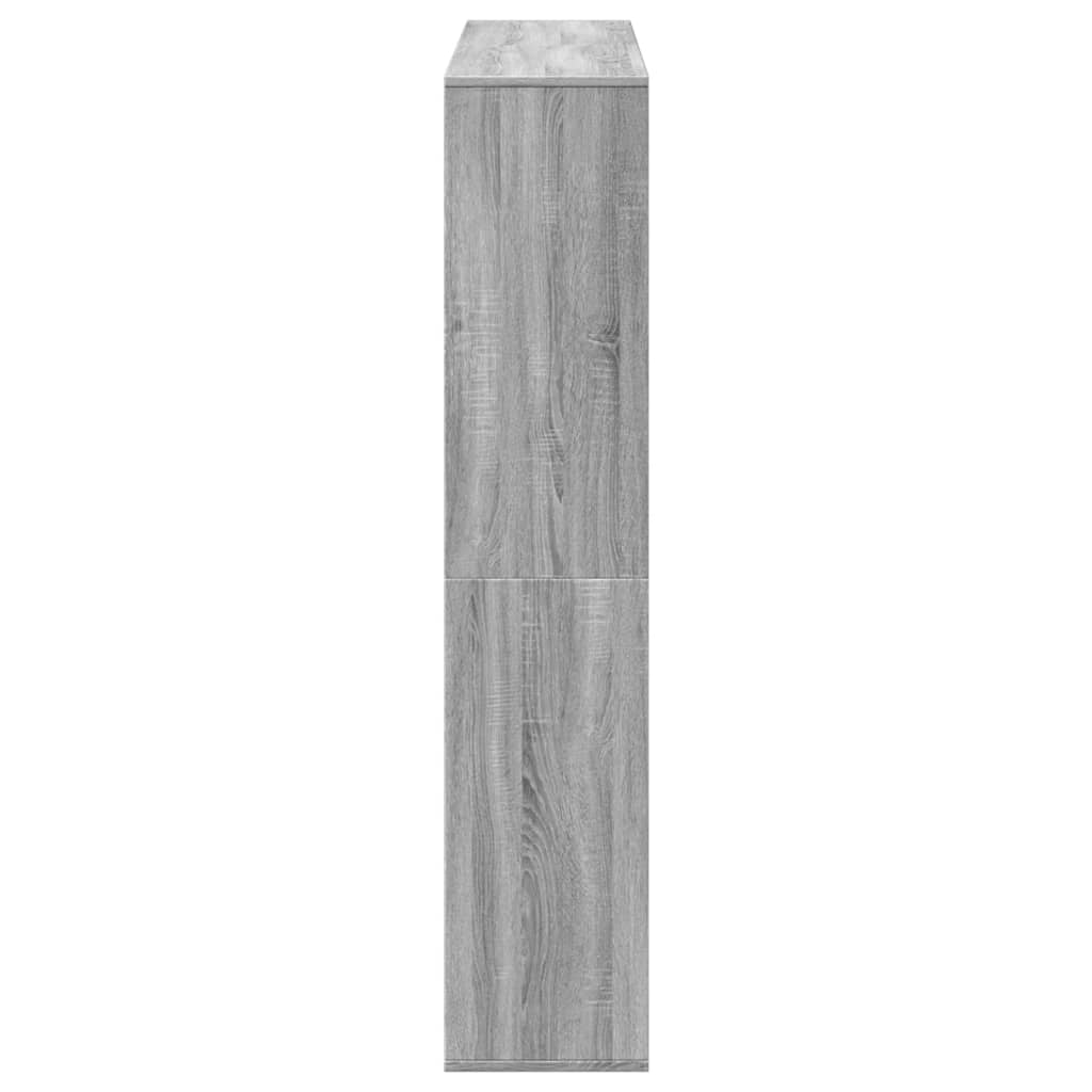 vidaXL Estantería madera de ingeniería gris Sonoma 132x29x141,5 cm