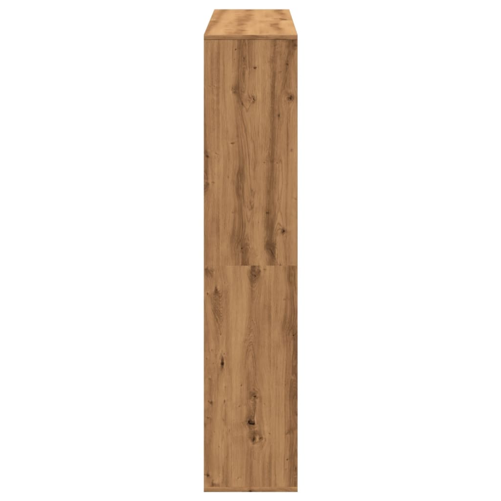 vidaXL Estantería madera de ingeniería roble artisian 132x29x141,5 cm