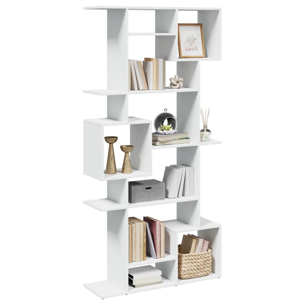 vidaXL Estantería librería madera de ingeniería blanca 92x29x188 cm