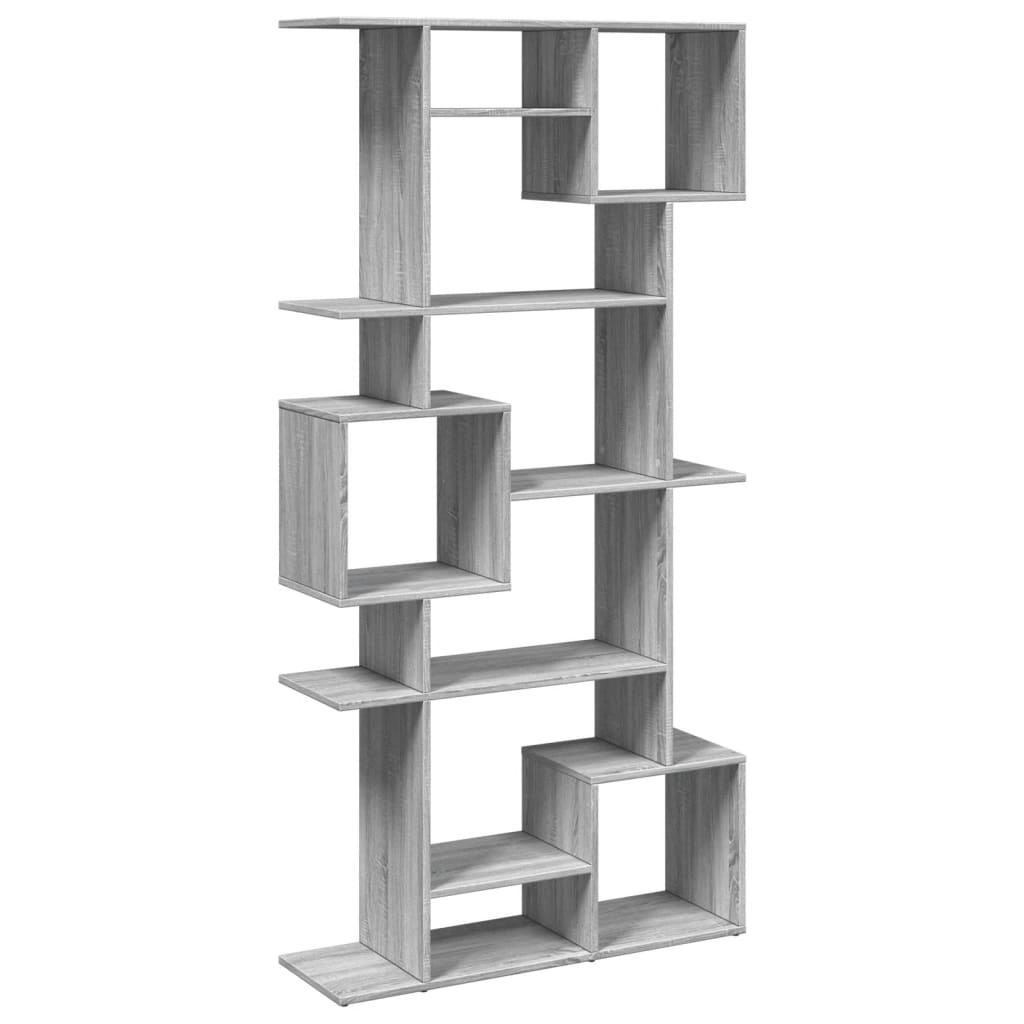 vidaXL Estantería de madera de ingeniería gris Sonoma 92x29x188 cm