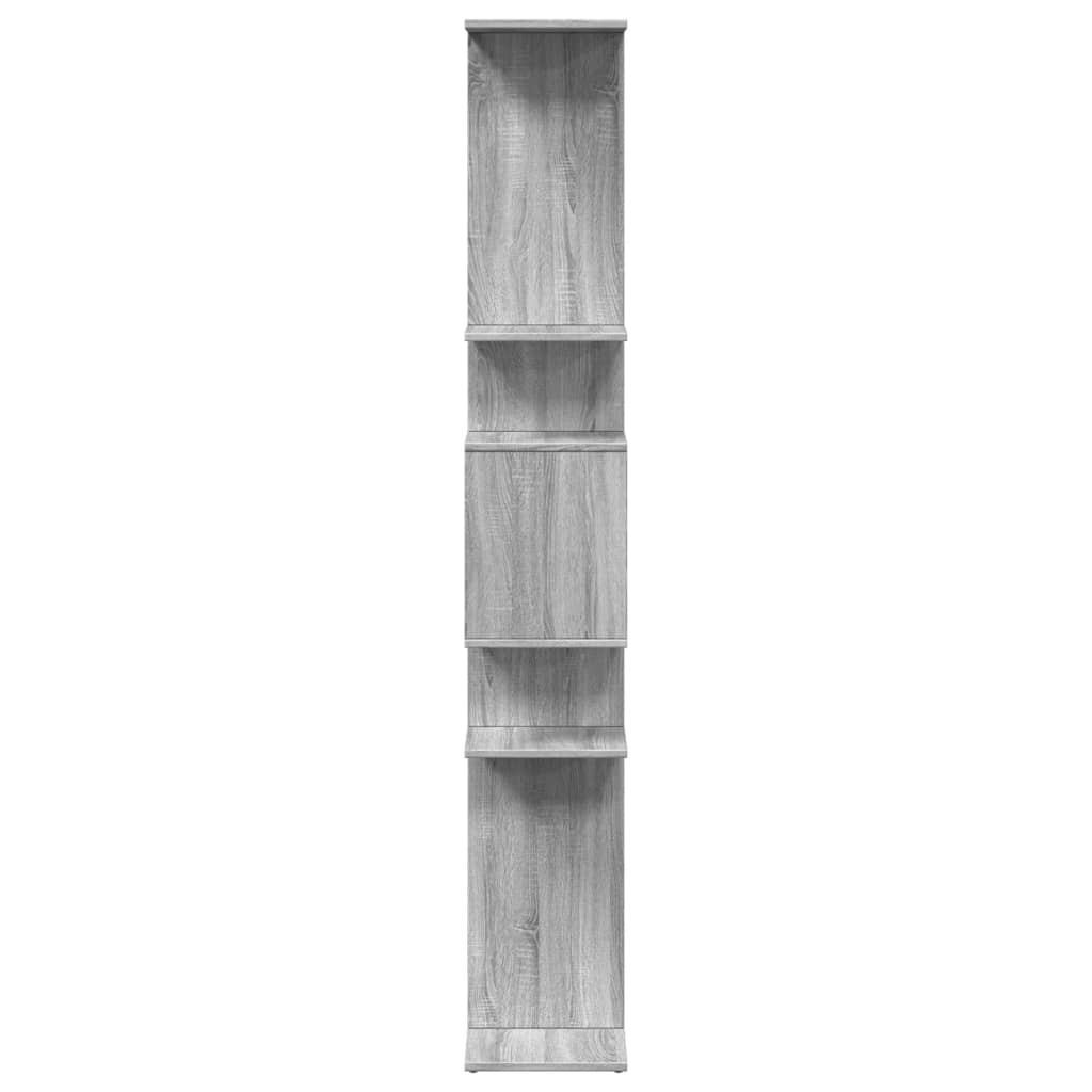 vidaXL Estantería de madera de ingeniería gris Sonoma 92x29x188 cm