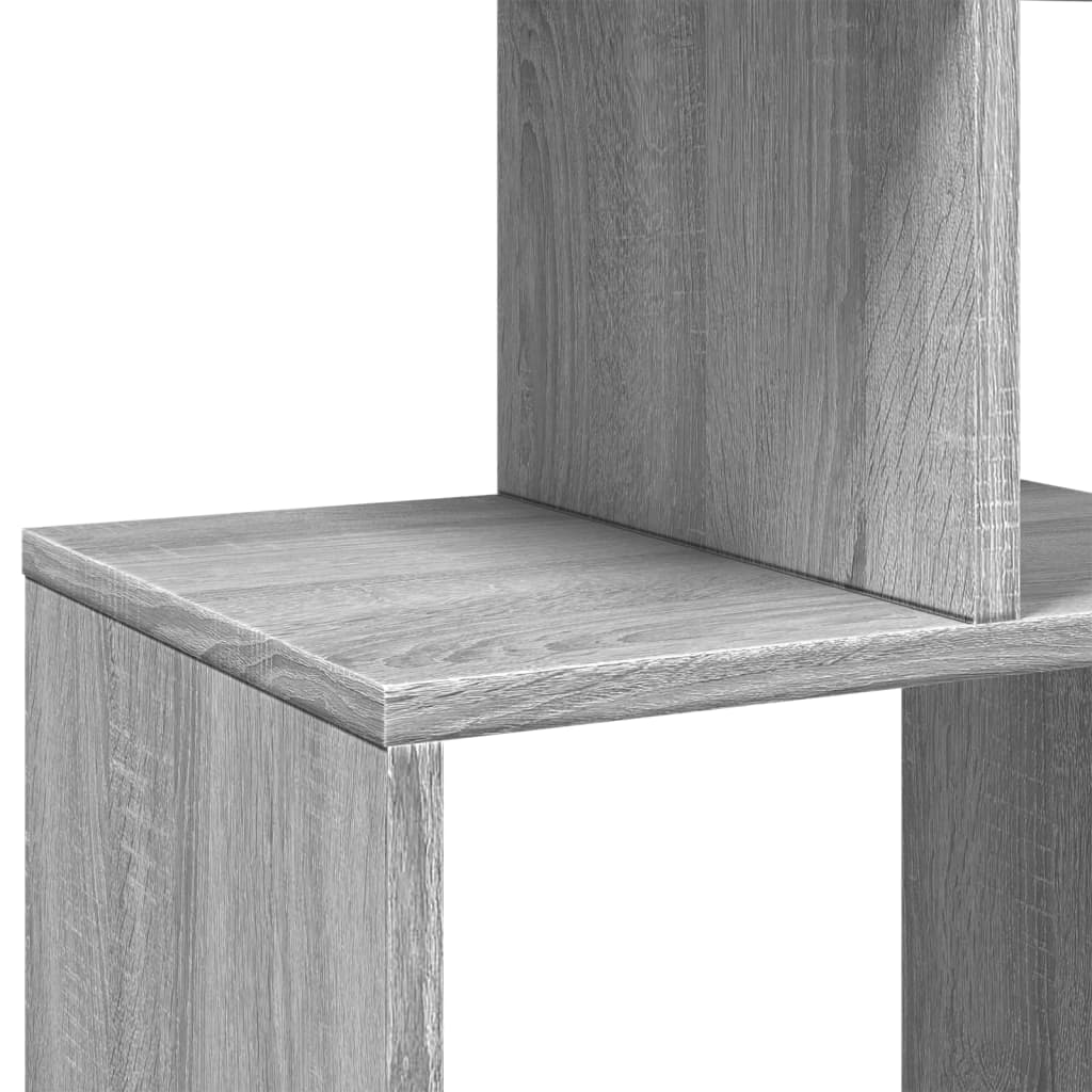 vidaXL Estantería de madera de ingeniería gris Sonoma 92x29x188 cm