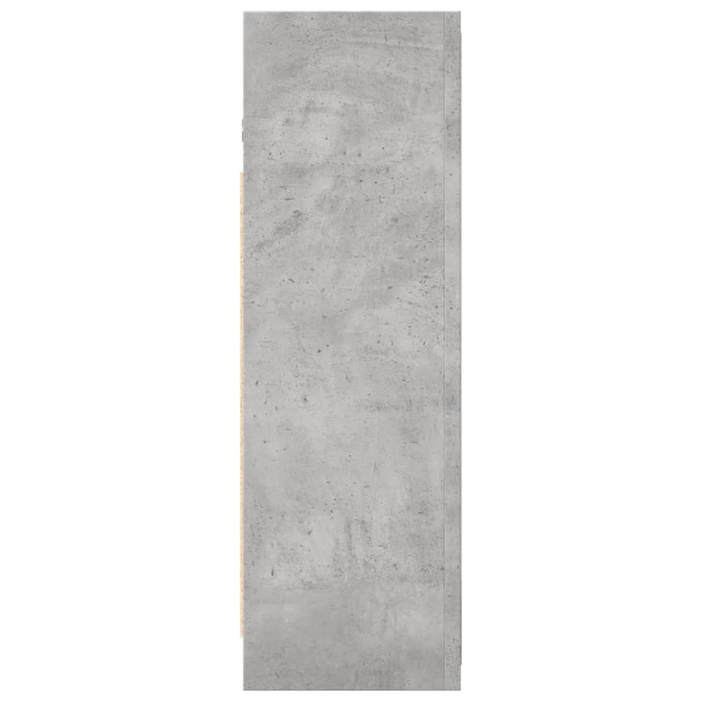 vidaXL Armario espejo baño contrachapada gris hormigón 62,5x20,5x64 cm