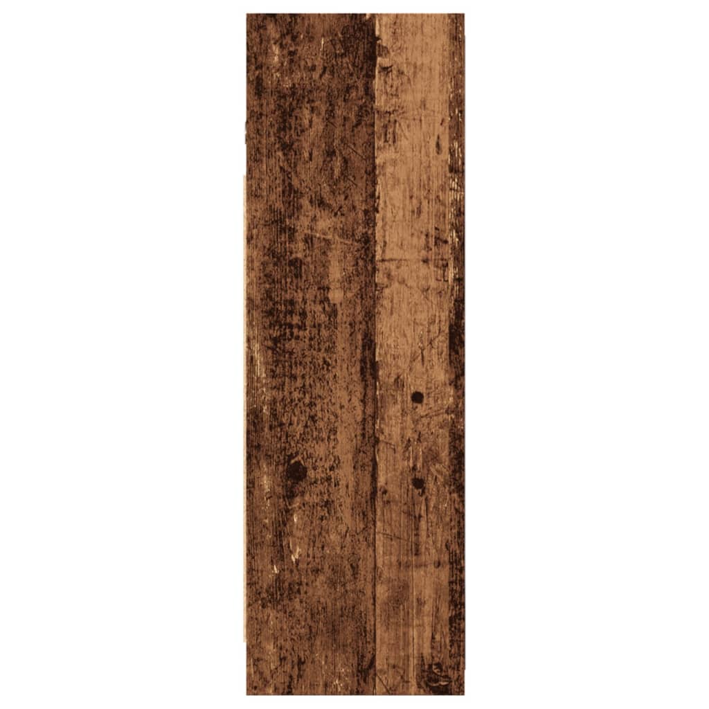 vidaXL Armario espejo de baño madera envejecida 62,5x20,5x64 cm