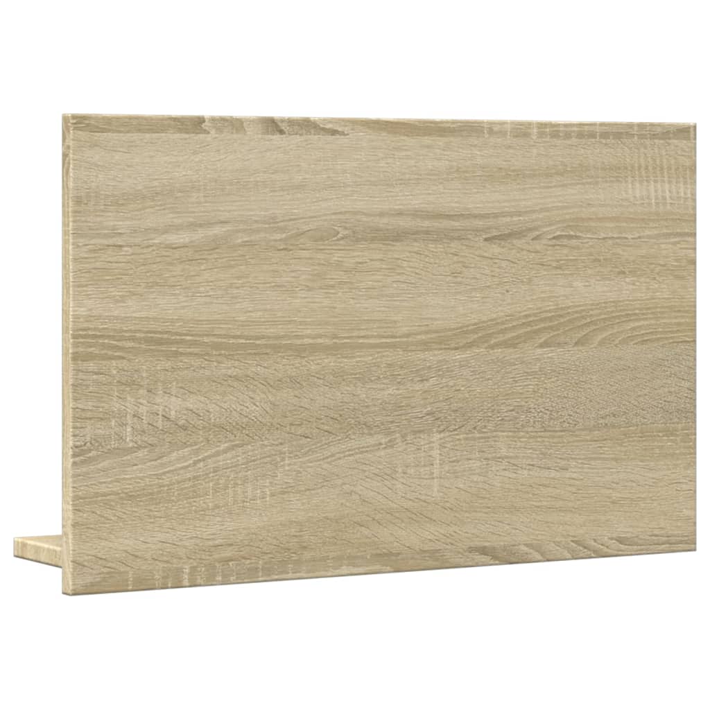 vidaXL Espejo mueble baño madera ingeniería roble Sonoma 60x11x37 cm