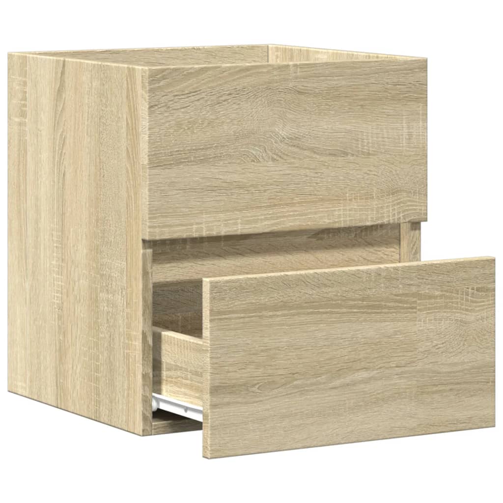 vidaXL Armario de lavabo madera ingeniería roble Sonoma 41x38,5x45 cm