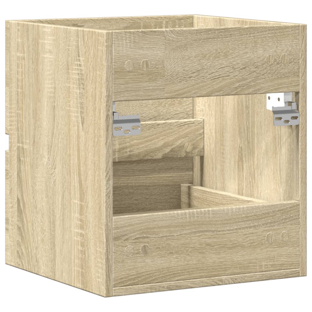 vidaXL Armario de lavabo madera ingeniería roble Sonoma 41x38,5x45 cm