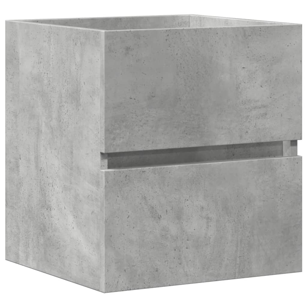 vidaXL Armario de lavabo madera ingeniería gris hormigón 41x38,5x45 cm