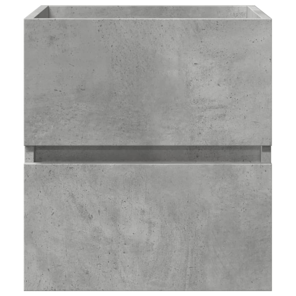 vidaXL Armario de lavabo madera ingeniería gris hormigón 41x38,5x45 cm