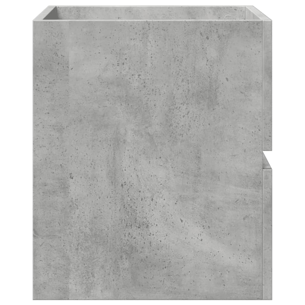 vidaXL Armario de lavabo madera ingeniería gris hormigón 41x38,5x45 cm