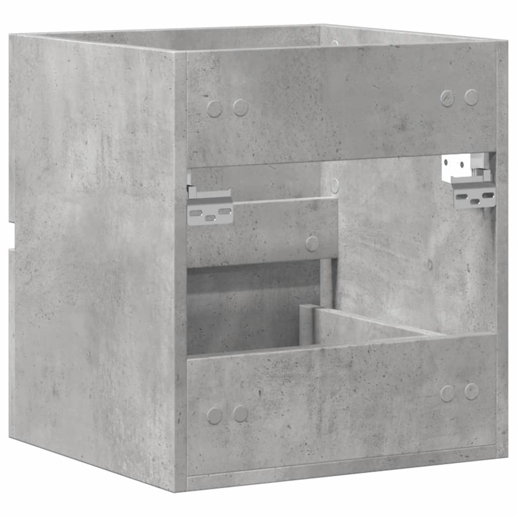 vidaXL Armario de lavabo madera ingeniería gris hormigón 41x38,5x45 cm