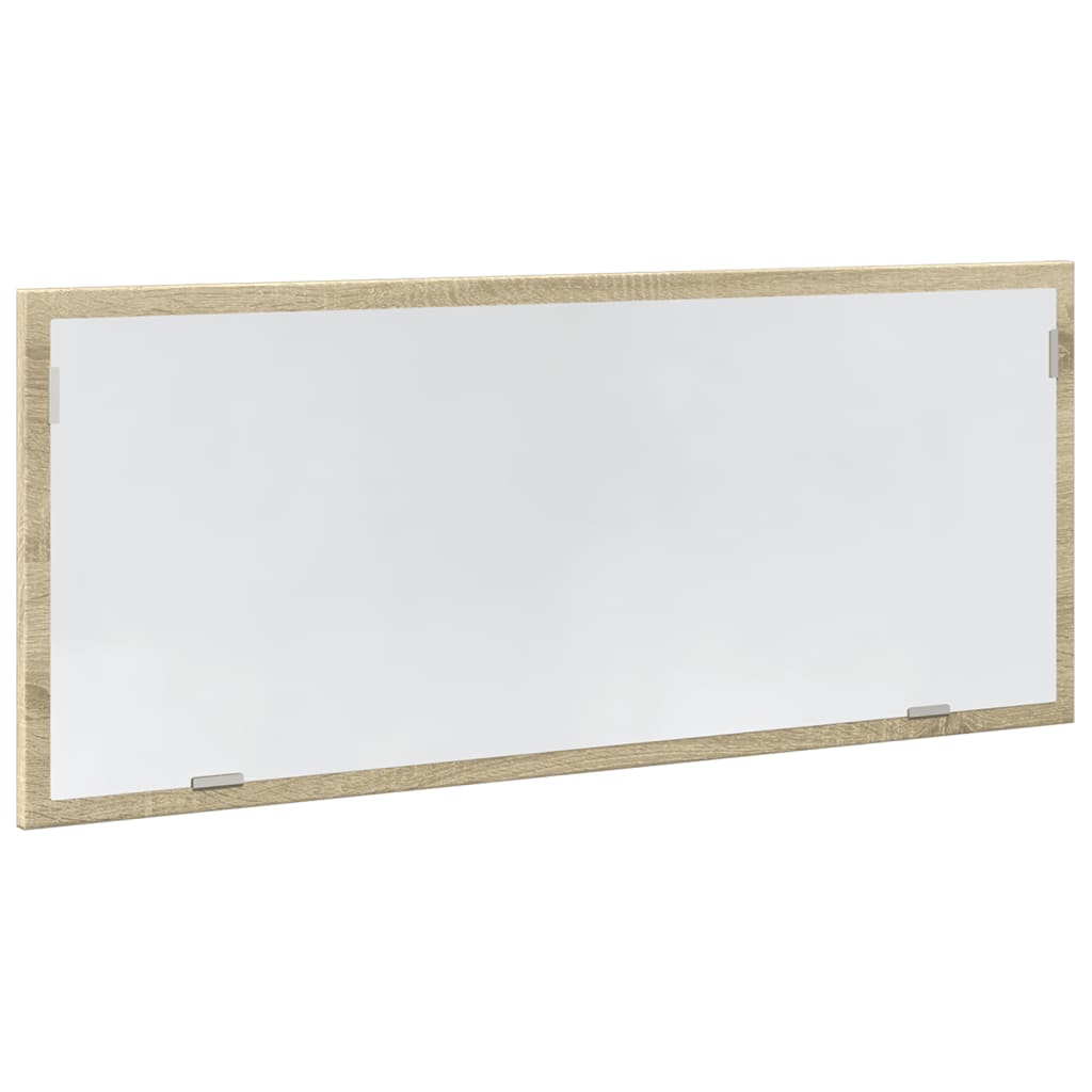 vidaXL Espejo de baño LED madera ingeniería roble Sonoma 100x8,5x37 cm