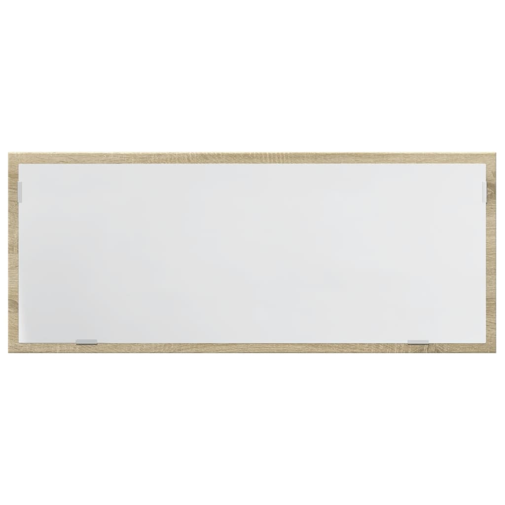 vidaXL Espejo de baño LED madera ingeniería roble Sonoma 100x8,5x37 cm