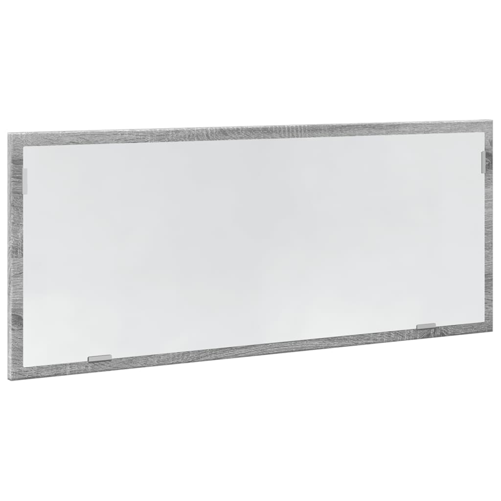 vidaXL Espejo de baño LED madera ingeniería gris Sonoma 100x8,5x37 cm