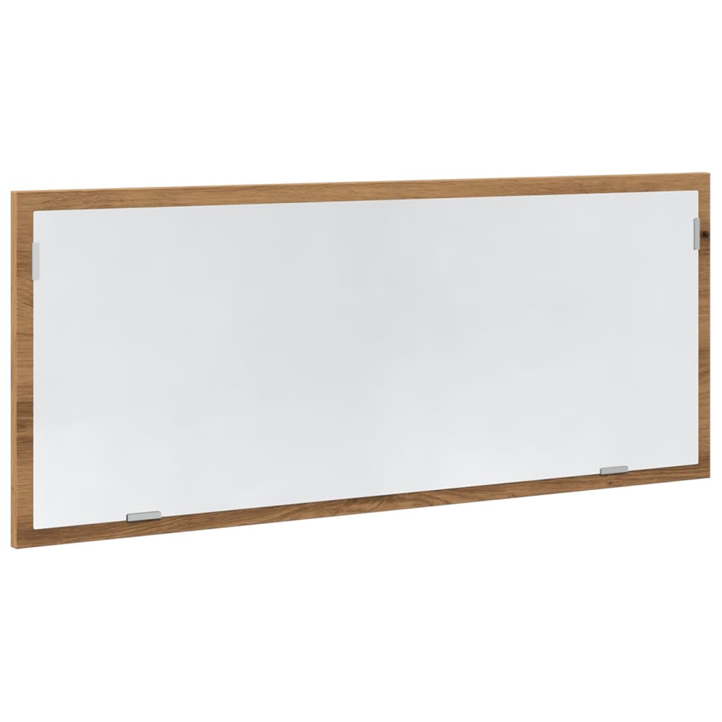 vidaXL Espejo de baño LED madera ingeniería roble artisan 100x8,5x37cm