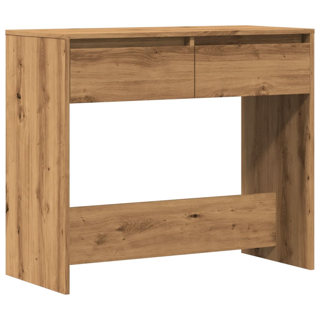 vidaXL Mesa consola madera de ingeniería roble artesanal 89x41x76,5 cm