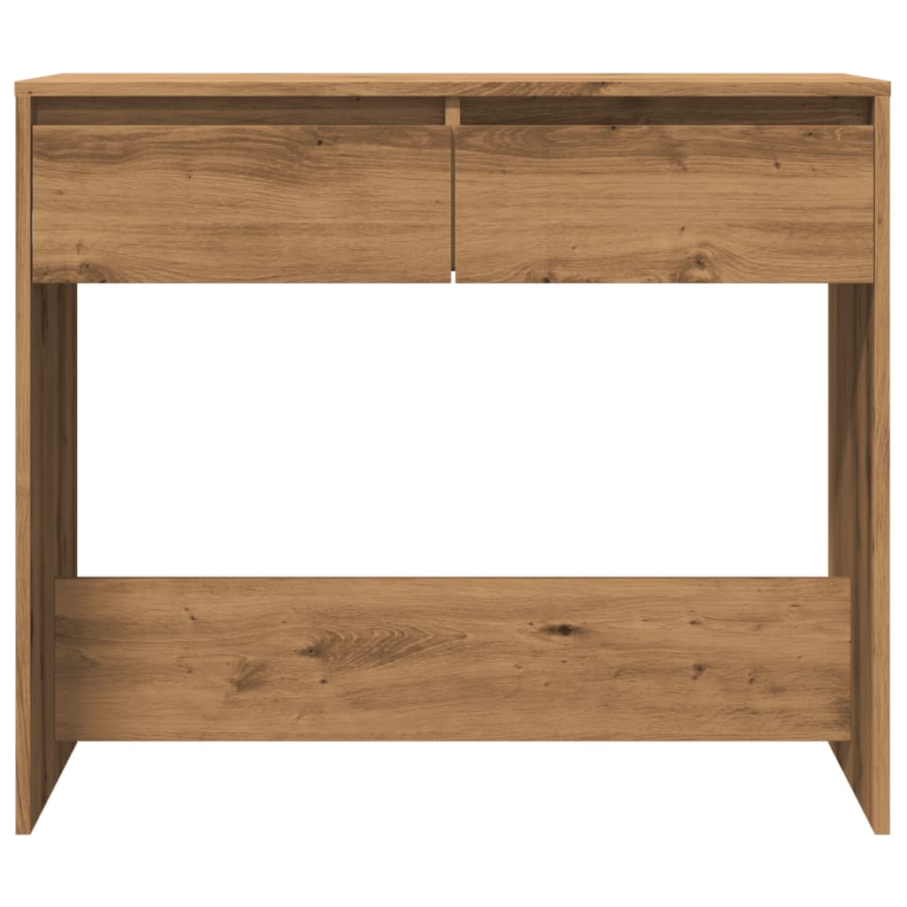 vidaXL Mesa consola madera de ingeniería roble artesanal 89x41x76,5 cm