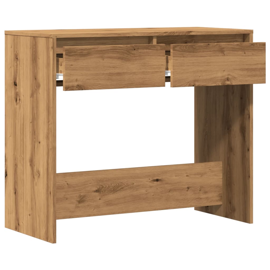 vidaXL Mesa consola madera de ingeniería roble artesanal 89x41x76,5 cm