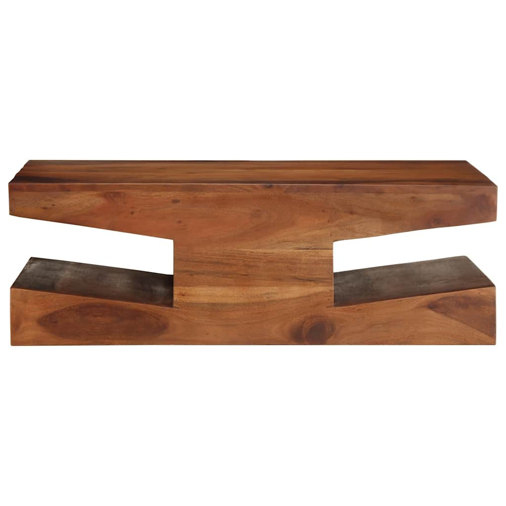 vidaXL Mesa de centro de madera maciza 90x60x30 cm acacia