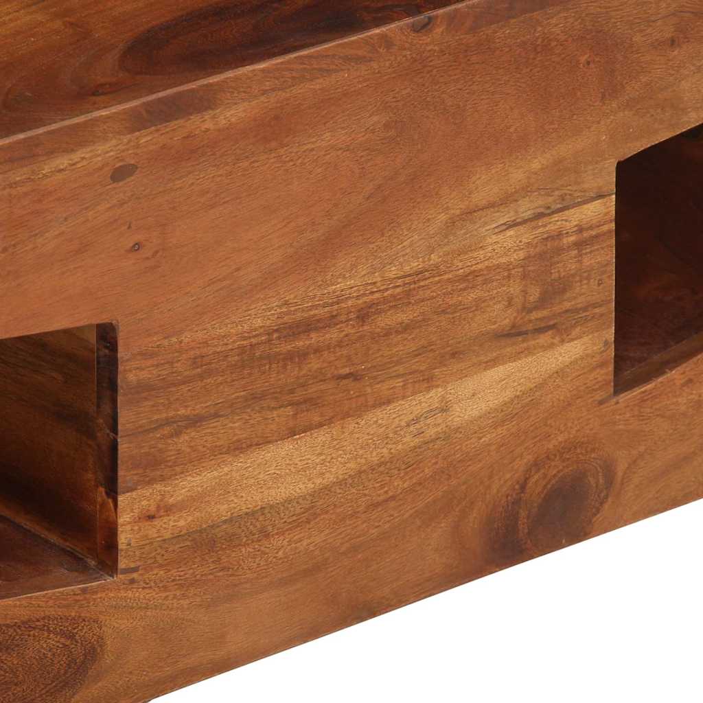 vidaXL Mesa de centro de madera maciza 90x60x30 cm acacia