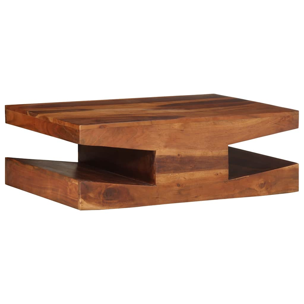 vidaXL Mesa de centro de madera maciza 90x60x30 cm acacia