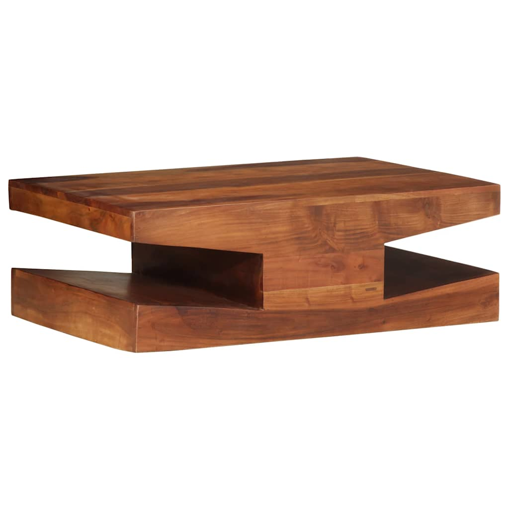 vidaXL Mesa de centro de madera maciza 90x60x30 cm acacia