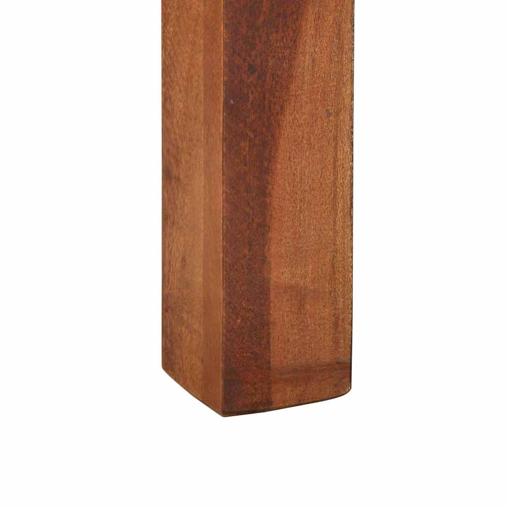 vidaXL Mesa de centro madera maciza de acacia 60x60x35 cm