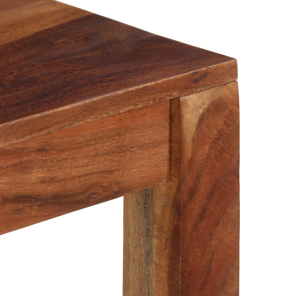 vidaXL Mesa de comedor madera maciza 120x60x76 cm acacia