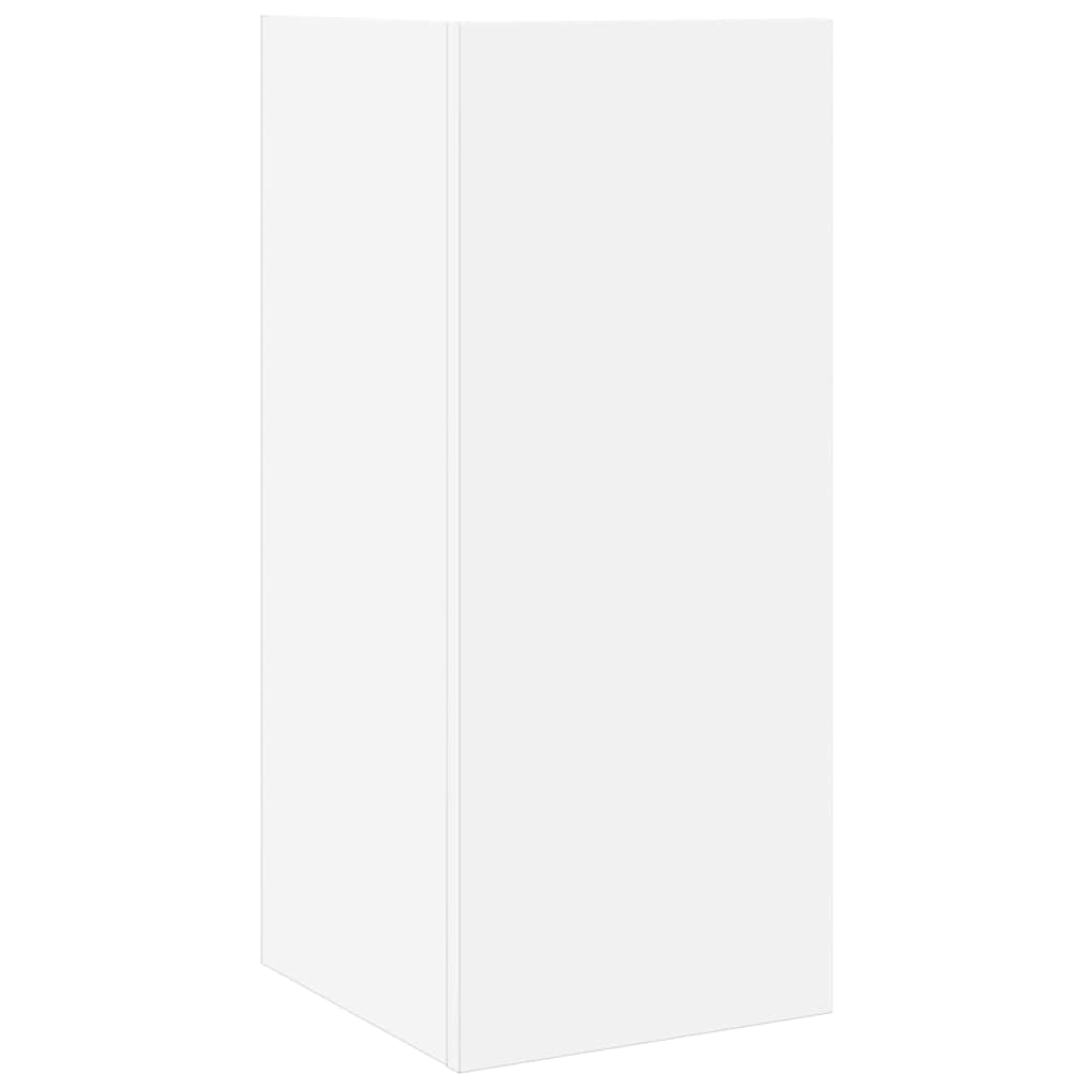 vidaXL Mesas auxiliares 2 uds con estante blanco 25,5x27x60 cm