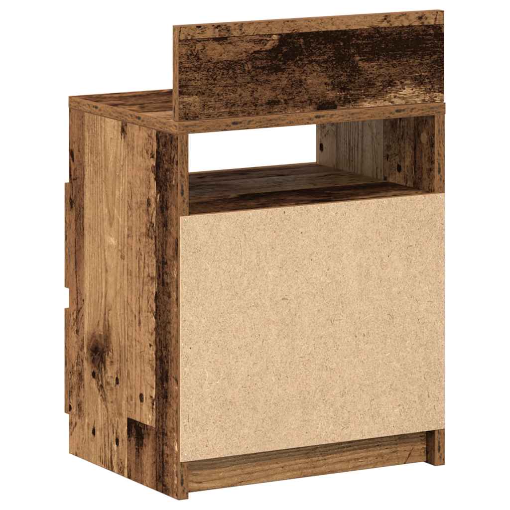 vidaXL Mesillas de noche 2 uds con 2 cajones madera vieja 40x33x60 cm