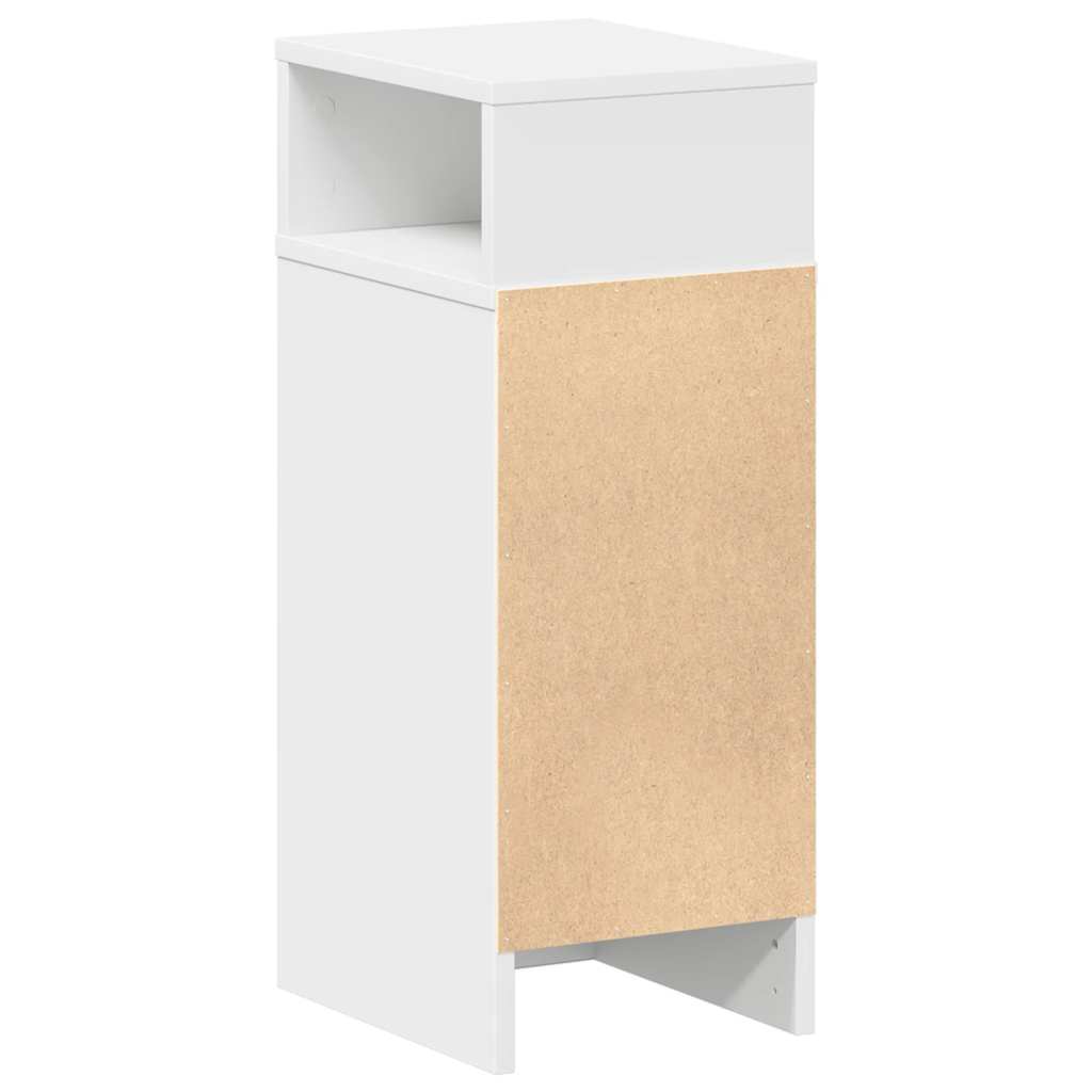 vidaXL Mesillas de noche 2 uds con cajón blanco 25x31x66 cm