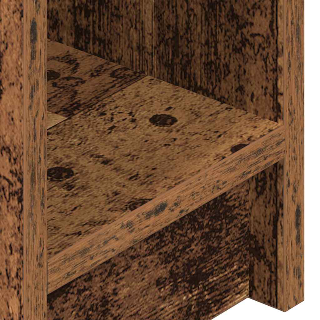 vidaXL Mesillas de noche con cajón 2 uds madera vieja 20x36x60 cm