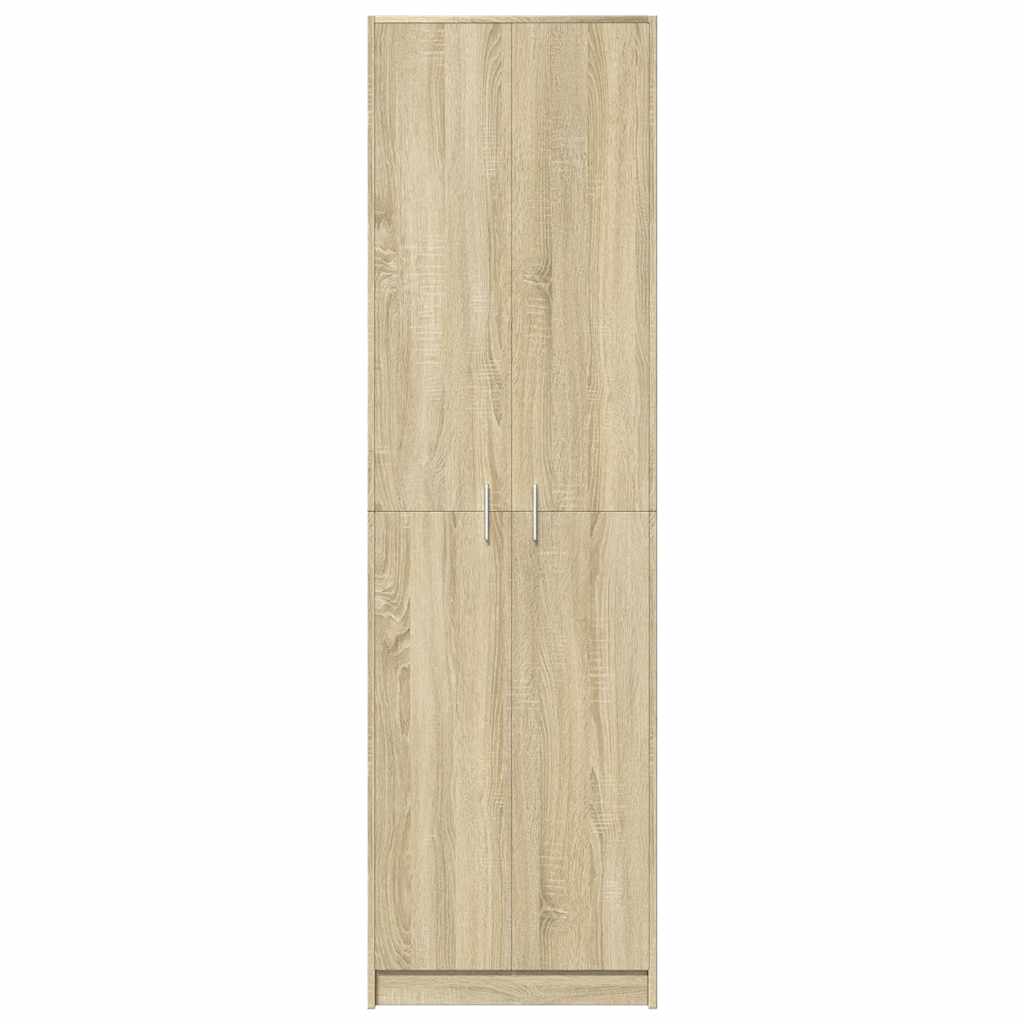 vidaXL Armario de pasillo madera ingeniería roble Sonoma 55x25x189 cm