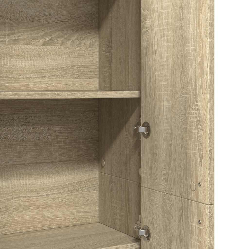 vidaXL Armario de pasillo madera ingeniería roble Sonoma 55x25x189 cm