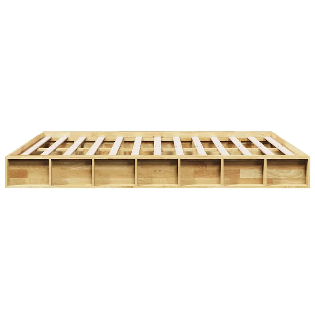 vidaXL Estructura de cama sin colchón 160x200 cm madera maciza roble