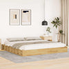 vidaXL Estructura de cama sin colchón 180x200 cm madera maciza roble