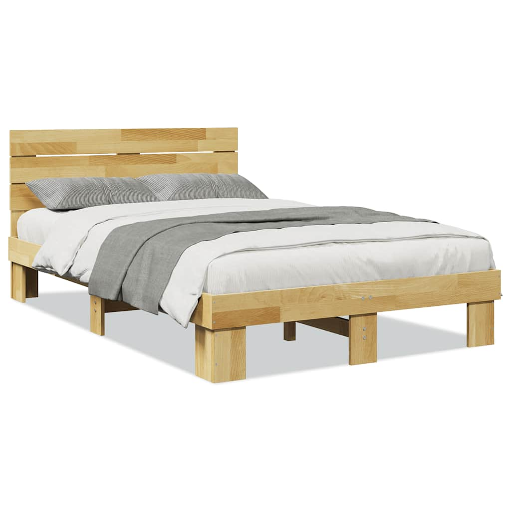 vidaXL Estructura de cama con cabecero sin colchón 120x190 cm