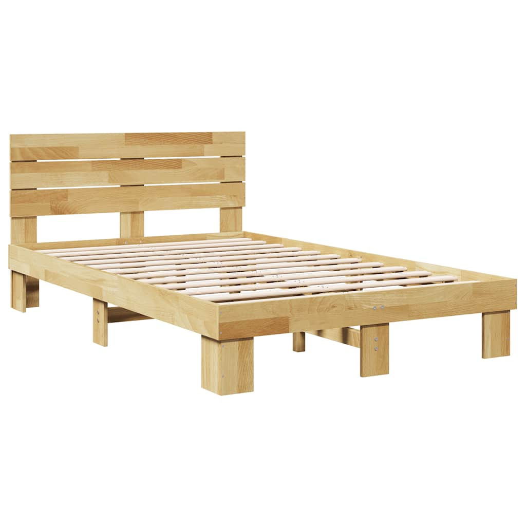 vidaXL Estructura de cama con cabecero sin colchón 120x190 cm