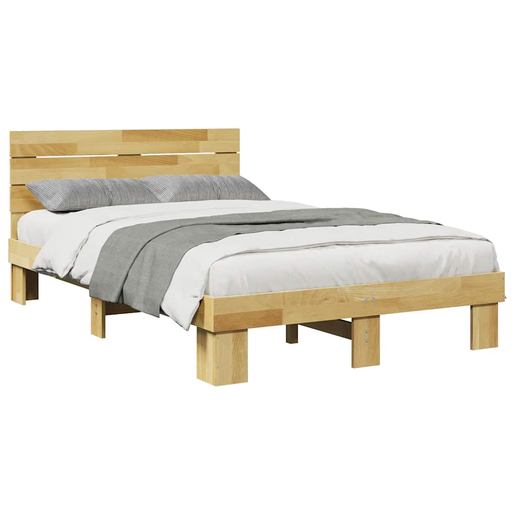 vidaXL Estructura de cama con cabecero sin colchón 120x190 cm