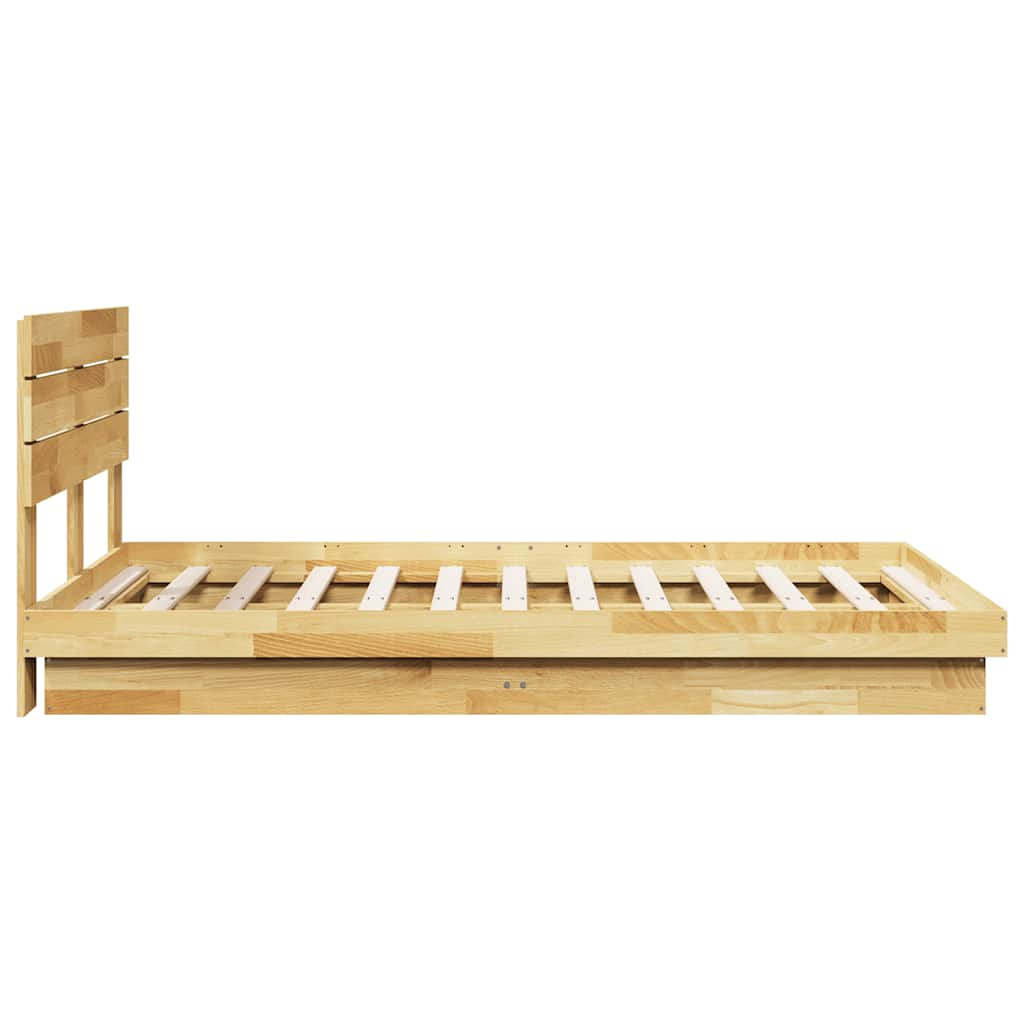 vidaXL Estructura de cama con cabecero sin colchón 120x190 cm