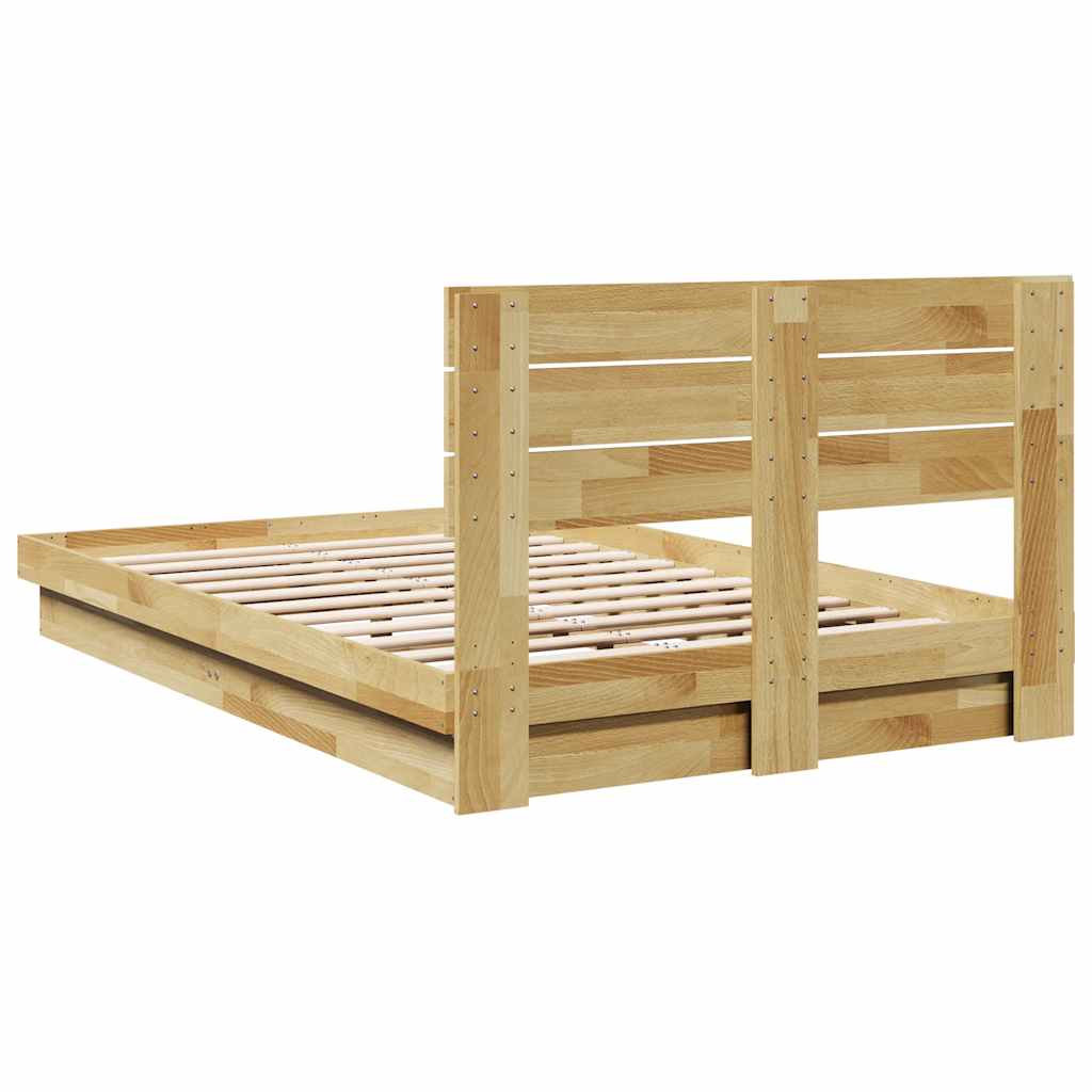 vidaXL Estructura de cama con cabecero sin colchón 120x190 cm