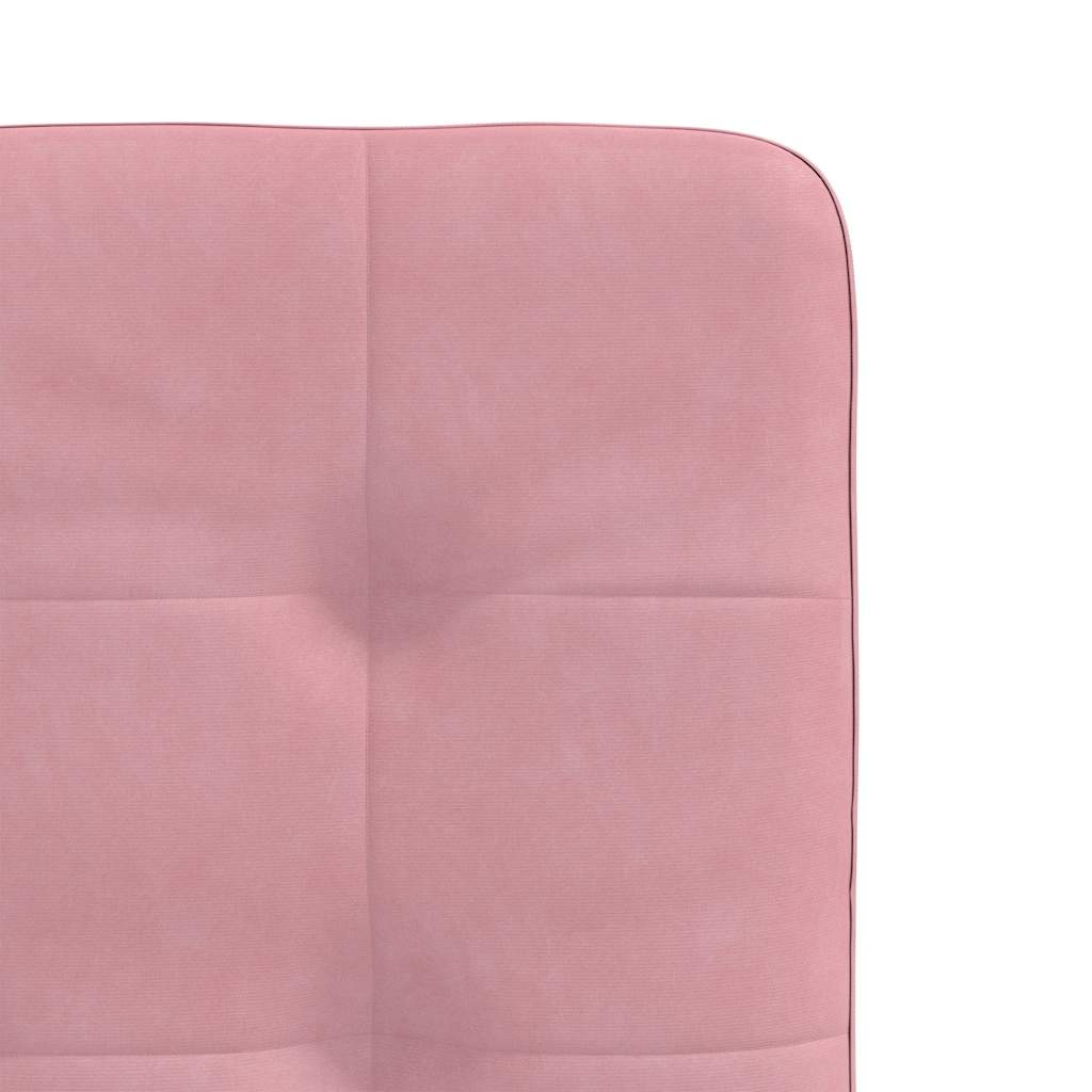 vidaXL Sillas de comedor 2 unidades terciopelo rosa