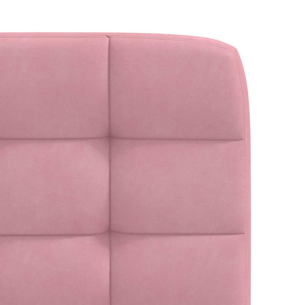 vidaXL Sillas de comedor 2 unidades terciopelo rosa