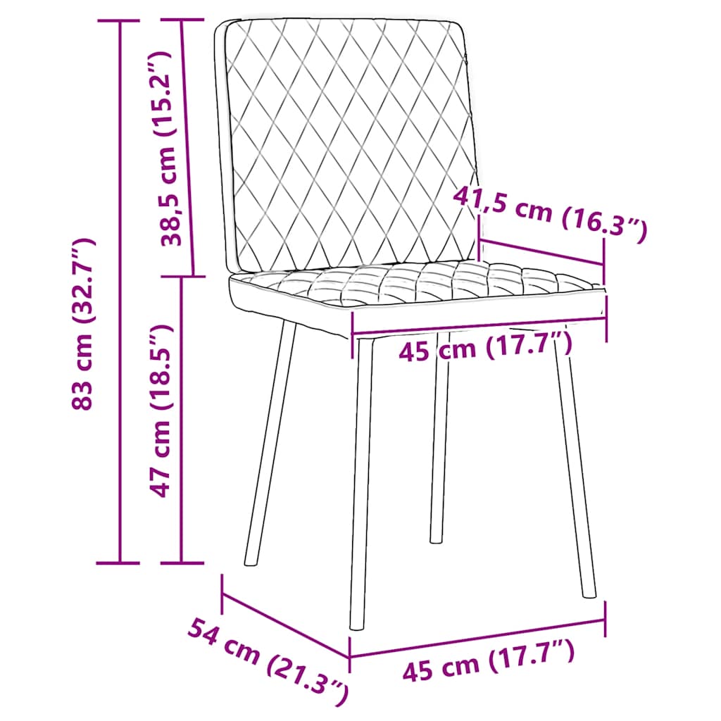 vidaXL Sillas de comedor 2 unidades terciopelo gris claro