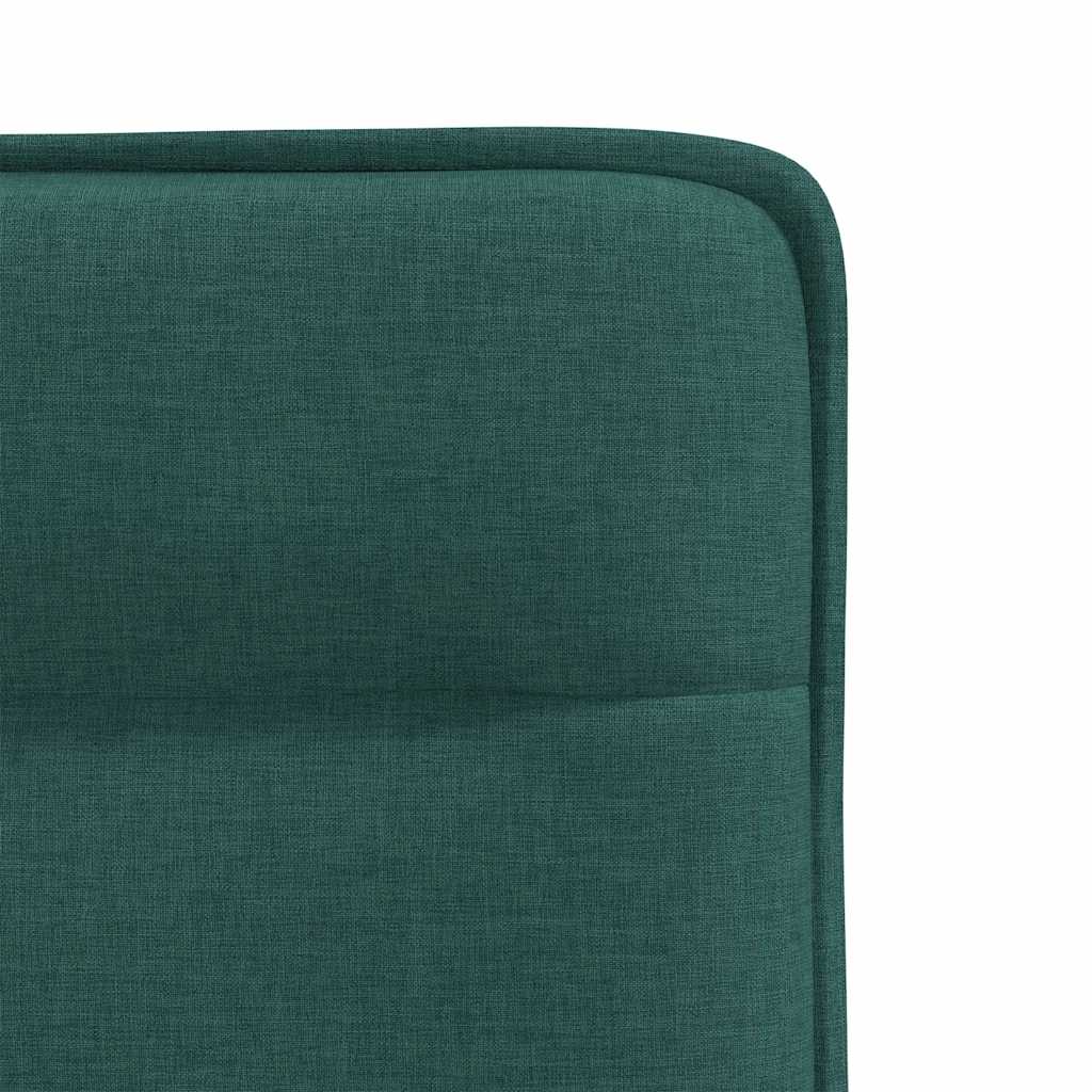 vidaXL Sillas de comedor 2 unidades tela verde oscuro