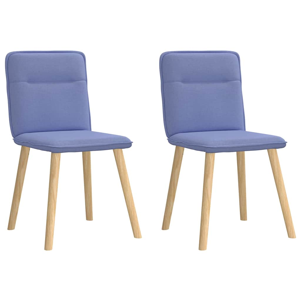 vidaXL Sillas de comedor 2 uds tela azul jeans