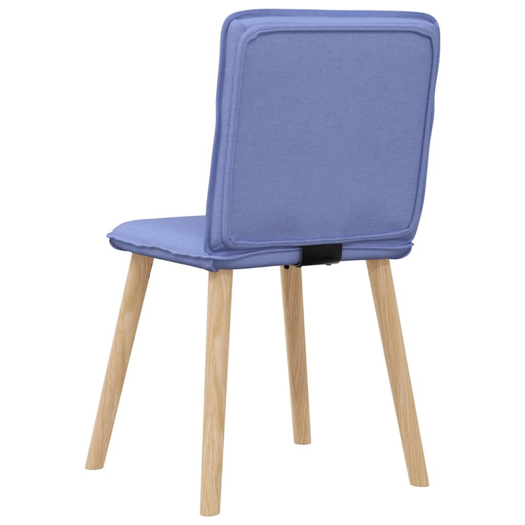 vidaXL Sillas de comedor 2 uds tela azul jeans